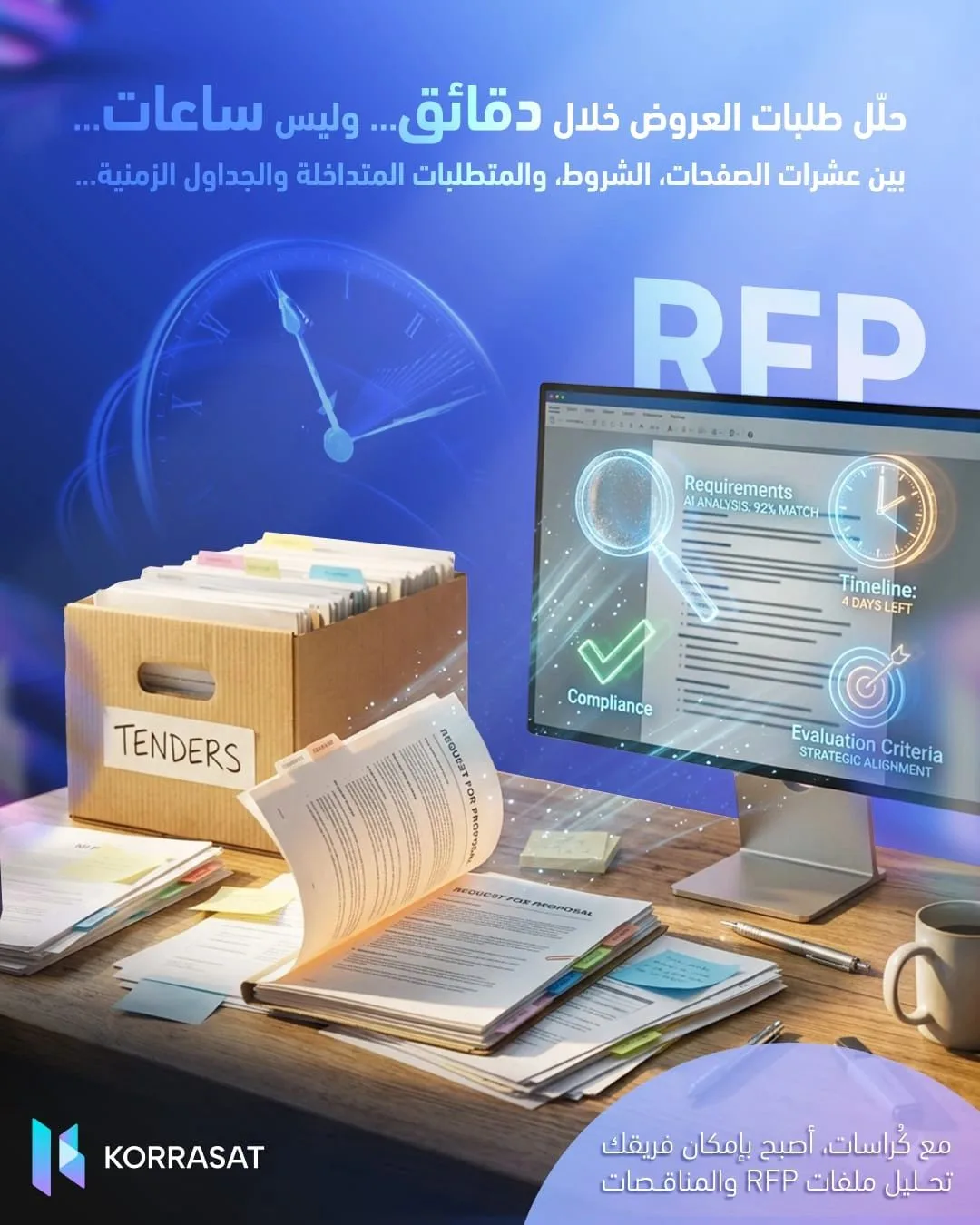تحليل ملفات RFP والمناقصات بالذكاء الاصطناعي