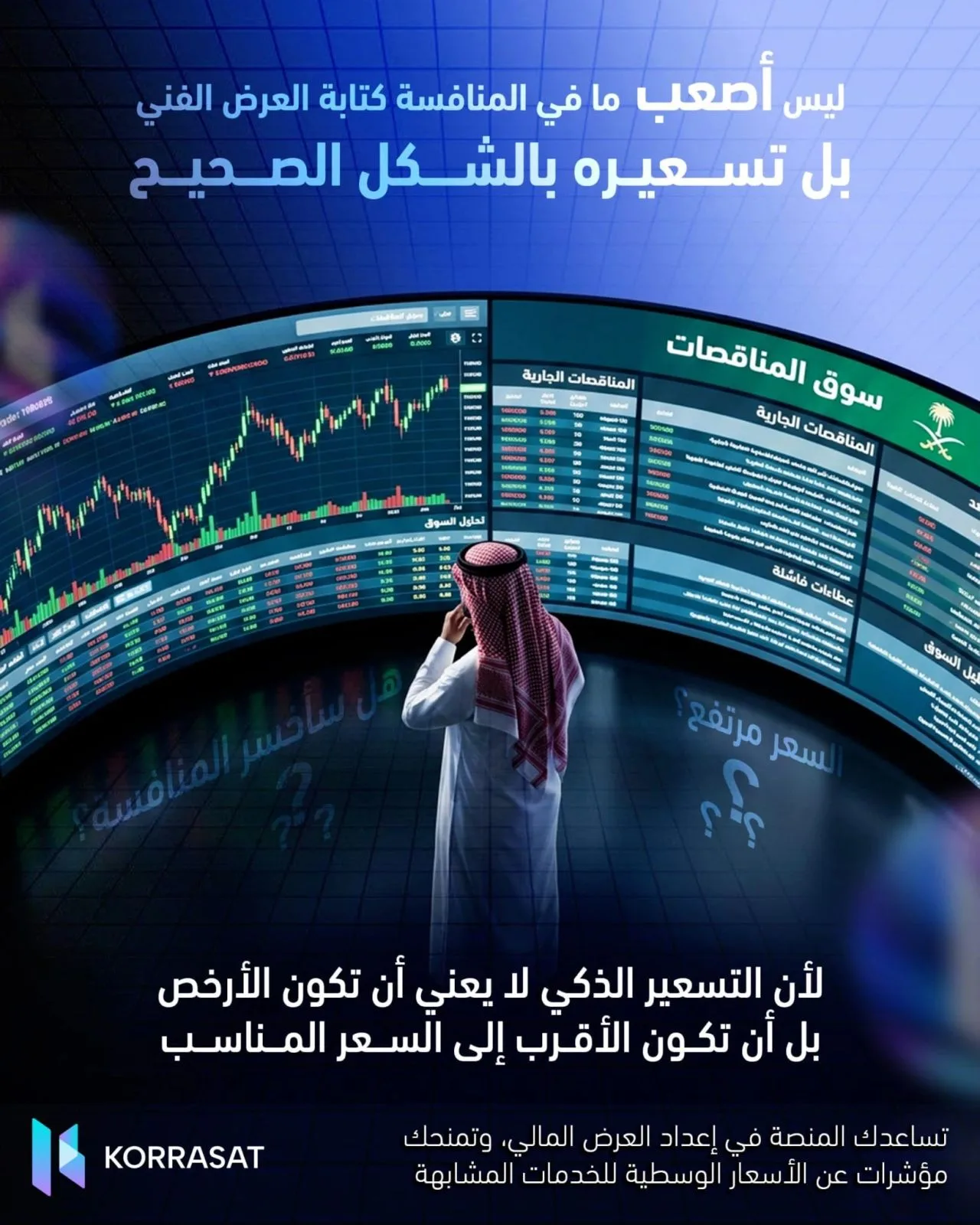 ليس أصعب ما في المنافسة كتابة العرض الفني... بل تسعيره بالشكل الصحيح